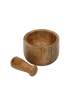 Home&Styling Collection Mörser aus Mangoholz in Mehrfarben, 10 x 6 cm