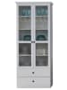 ebuy24 Vitrinenschrank Brax Weiß 81 x 41 cm