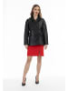 faina Lederblazer in Schwarz