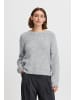 b. young BYMILLER JUMPER - loose fit in Mid Grey Melange