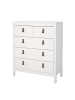 ebuy24 Kommode Madrid Weiß 83 x 39 cm