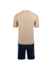 Emporio Armani Pyjama 1er Pack in Beige/Blau