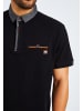 Leif Nelson Herren T-Shirt Polo Herren T-Shirt Polo LN-55525 in schwarz