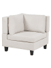 Beliani 5-tlg Ecksofa UNSTAD in Beige/Schwarz