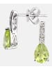 Diamant L'éternel Ohrhänger aus 375 Weißgold mit Diamant mit Peridot