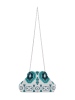IZIA Women Clutch in White Multicolor