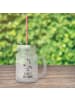 Mr. & Mrs. Panda Trinkglas Mason Jar Einhorn Muffin mit Spruch in Transparent