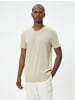 KOTON T-shirt in Beige