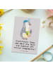 Mr. & Mrs. Panda Postkarte Elektriker Helden mit Spruch in Grau Pastell