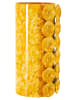 Mauro Ferretti Gelbe Metallvase 16x15x33 cm