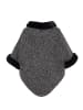 osha Damen Poncho in Schwarz