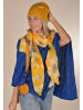 styleBREAKER Strick Poncho in Royalblau