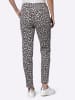 Heine Druck-Hose in hellgrau-schwarz-bedruckt