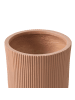 Beliani Outdoor Blumentopf DARIA in Braun - (W) 37 x (H) 37 x (L) 37 cm