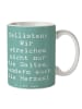 Mr. & Mrs. Panda Becher Spruch Zeichenllo Herz mit Spruch in Meeresbrise