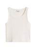 Marc O'Polo DENIM Ripp-Top slim cropped in Silky White