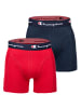 Champion Boxershort 2er Pack in Marine/Rot