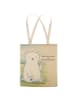 Mr. & Mrs. Panda Shopper Eisbär Faul Design mit Spruch in Weiß