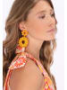 IZIA Women Earrings in Orange