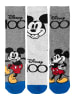 United Labels 3er Pack Disney Mickey Mouse Socken Sneaker Kindersocken Söckchen in grau