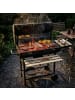 relaxdays Holzkohlegrill in Schwarz/ Natur – (B)114,5x(H)95x(T)69 cm