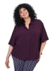 Ulla Popken Hemdbluse in dunkle pflaume