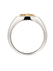 KUZZOI Ring 925 Sterling Silber in Zweifarbig