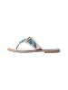 usha FESTIVAL Damen Sandalen Mit Perlenstickerei in Blau