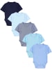 TupTam Baby Jungen Kurzarm Wickelbody 5er Set in blau