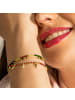 Luxenter Armband aus 925er Sterlingsilber und glitzerndem Zirkonia mit 18k Goldveredelung