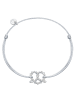 Glanzstücke München Armband Herz-Breze aus Sterling Silber in silber