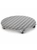 Siena Garden Pflanzenroller Alu, rund 30 cm in silber