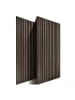 relaxdays 2 x Akustikpaneele in Dunkelbraun - (B)60 x (H)120 cm