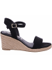 Tamaris Keilsandalette in schwarz
