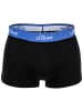 S. Oliver Boxershort 3er Pack in Schwarz Kontrast