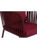 MCW 2x Gartenstuhl N41, Bordeaux, Kissen bordeaux