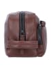 Piquadro Harper Kulturbeutel Leder 23 cm in dark brown