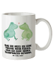 Mr. & Mrs. Panda Kaffeetasse Frosch Liebe mit Spruch in Weiß