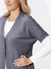Sieh an! Strickjacke in marine-ecru-meliert