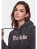 myMo ROCKS Women Hoodie in Grey Stone Wash