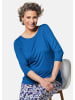 GOLDNER Trageangenehmes Viskoseshirt mit Elasthan in royalblau