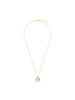 Amor Kette mit Anhänger Edelstahl, IP silber+gold in gold