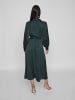 Vila Kleid mit V-Ausschnitt in Scarab