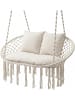 COSTWAY Hängesessel Indoor & Outdoor für 2 Personen in Beige