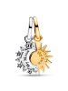 Pandora Damencollier Silber Sonne und Mond Set