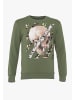PLUS EIGHTEEN Herren Sweater Mit Print in Grün
