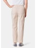 GOLDNER Kurzgröße:  Elastische Hose mit extra Nähten in sand
