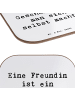 Mr. & Mrs. Panda Design Untersetzer Spruch Geschenk Freundin mit... in Weiß