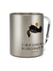 Mr. & Mrs. Panda Thermotasse Stinktier Ball mit Spruch in Silber