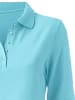 Heine Langarm-Poloshirt in türkis